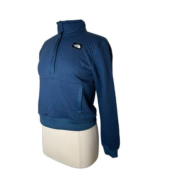 The North Face Edgewater Quilted 1/4 Snap Pullover Sweater‎  Girls XL New - Picture 4 of 10
